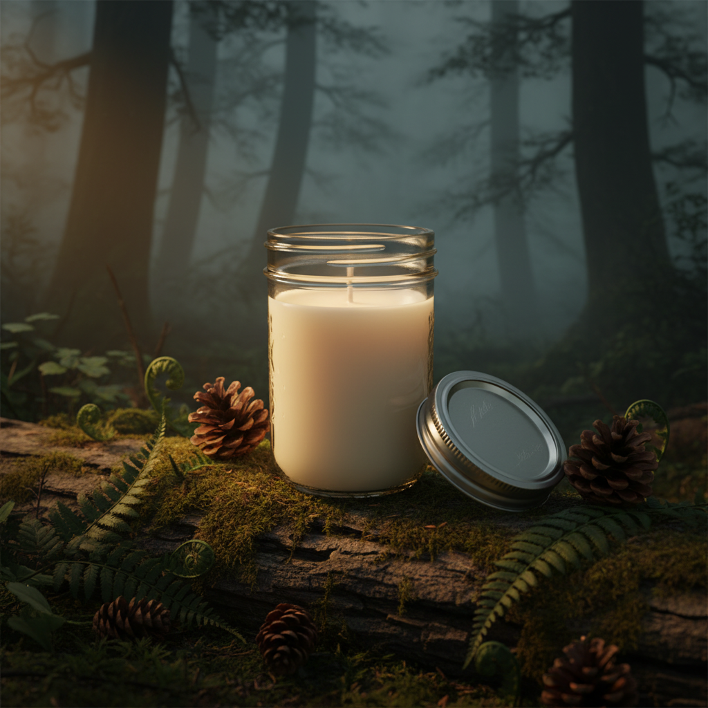 Ancient Forest - 8oz Style 2 Mason Jar