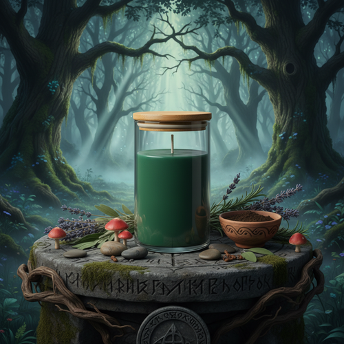 Druid's Grove - 8oz Style 1 Apothecary with Bamboo Lid