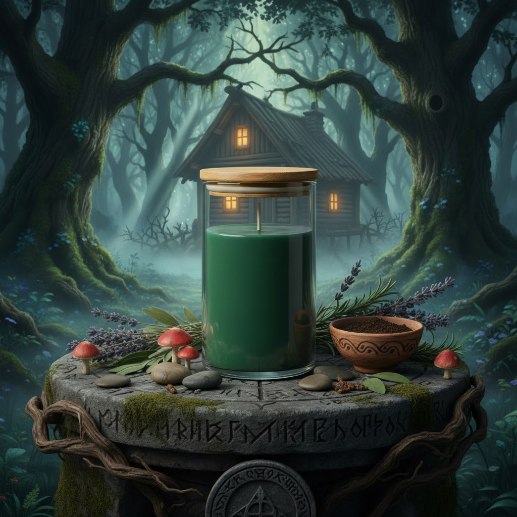 Druid's Grove - Apothecary Jar with Bamboo Lid - Cabin