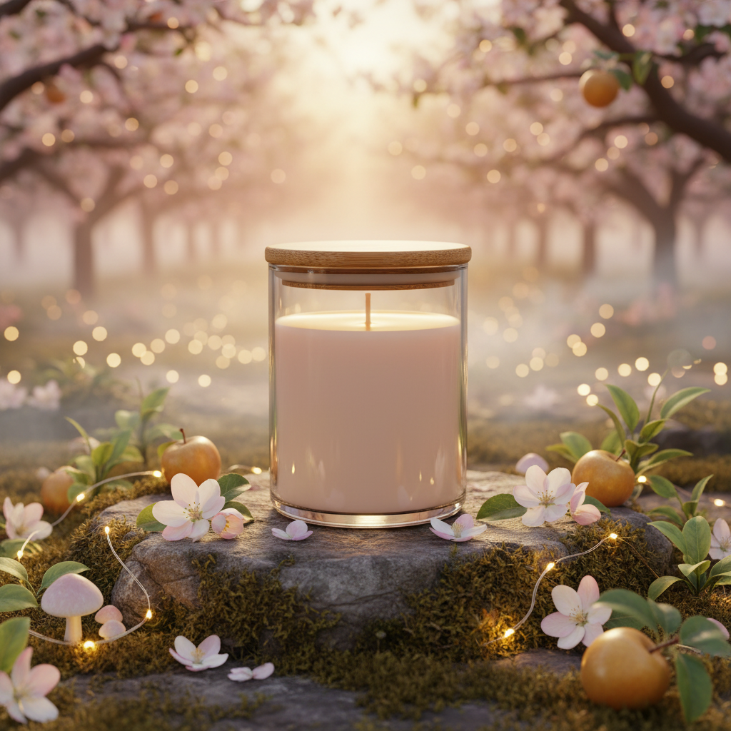 Fae Orchard - 8oz Style 1 Apothecary with Bamboo Lid